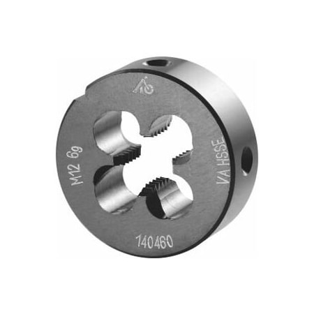 Holex M12X1.75 HSS-E Round Die, for High Tensile Steels, Closed/Pre-Slit Form 140460 M12